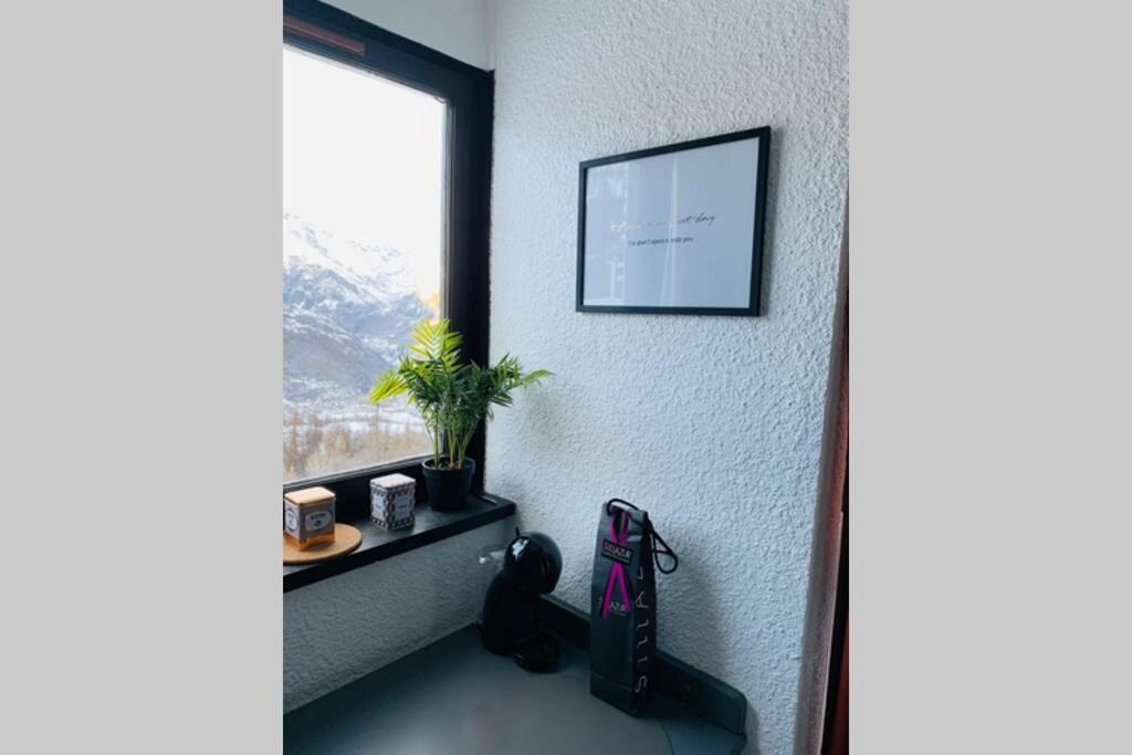 Studio 1600 Pied Des Pistes Avec Magnifique Vue Puy-Saint-Vincent Exterior foto