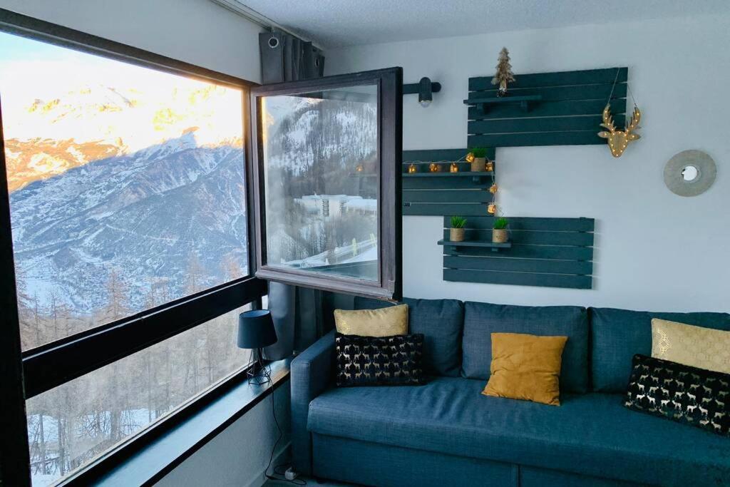 Studio 1600 Pied Des Pistes Avec Magnifique Vue Puy-Saint-Vincent Exterior foto