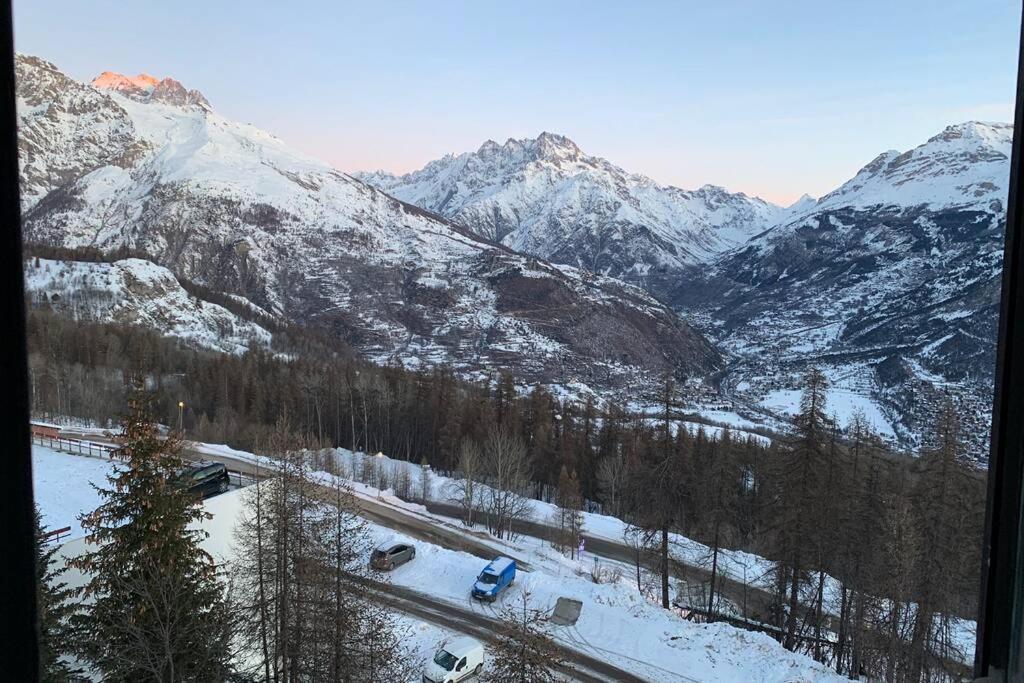 Studio 1600 Pied Des Pistes Avec Magnifique Vue Puy-Saint-Vincent Exterior foto
